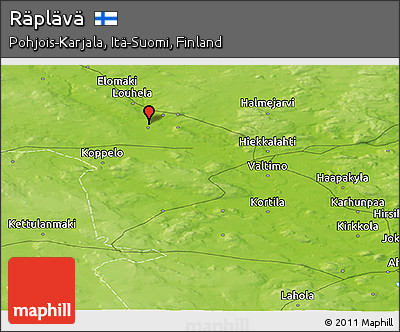 Physical Panoramic Map of Räplävä