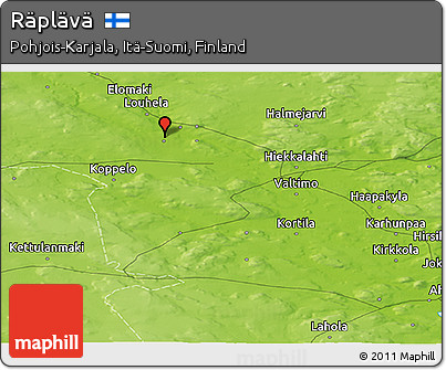 Physical Panoramic Map of Räplävä