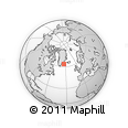 Outline Map of the Area around 63° 41' 4" N, 33° 55' 29" W, rectangular outline
