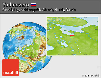 Physical Location Map of Yudmozero