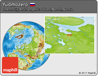 Physical Location Map of Yudmozero
