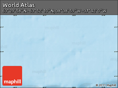 Physical Map of the Area around 63° 41' 4" N, 38° 10' 29" W