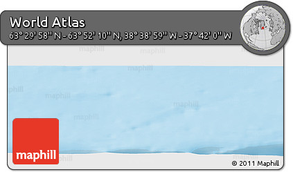 Physical Panoramic Map of the Area around 63° 41' 4" N, 38° 10' 29" W