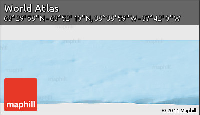 Physical Panoramic Map of the Area around 63° 41' 4" N, 38° 10' 29" W