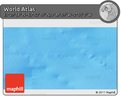 Physical 3D Map of the Area around 63° 41' 4" N, 3° 19' 30" W