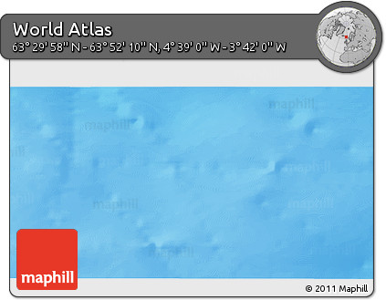Physical 3D Map of the Area around 63° 41' 4" N, 4° 10' 30" W