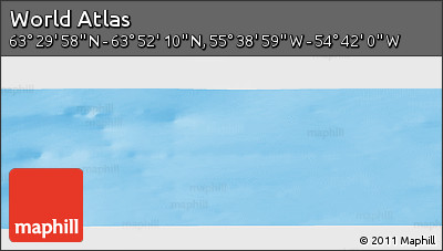 Physical Panoramic Map of the Area around 63° 41' 4" N, 55° 10' 29" W