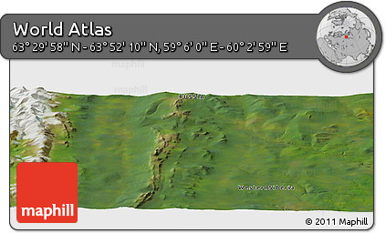 Satellite Panoramic Map of the Area around 63° 41' 4" N, 59° 34' 30" E
