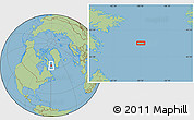 Savanna Style Location Map of the area around 63° 41' 4" N, 59° 25' 29" W