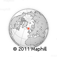 Outline Map of the Area around 63° 41' 4" N, 6° 43' 29" W, rectangular outline