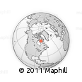 Outline Map of the Area around 63° 41' 4" N, 76° 25' 30" W, rectangular outline