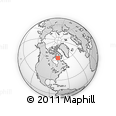 Outline Map of the Area around 63° 41' 4" N, 77° 16' 30" W, rectangular outline