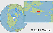 Savanna Style Location Map of the area around 63° 41' 4" N, 83° 13' 29" W