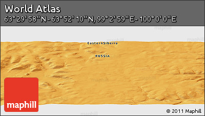 Political Panoramic Map of the Area around 63° 41' 4" N, 99° 31' 30" E