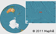 Satellite Location Map of the area around 63° 7' 48" S, 152° 13' 29" E
