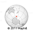 Outline Map of the Area around 63° 7' 48" S, 164° 58' 29" E, rectangular outline