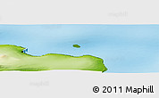 Physical Panoramic Map of the area around 63° 7' 48" S, 55° 10' 29" W