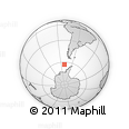 Outline Map of the Area around 63° 7' 48" S, 80° 40' 30" W, rectangular outline