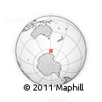 Outline Map of the Area around 63° 27' 47" S, 151° 22' 30" E, rectangular outline