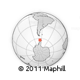 Outline Map of the Area around 63° 27' 47" S, 66° 13' 29" W, rectangular outline