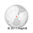 Outline Map of the Area around 63° 27' 47" S, 85° 46' 30" W, rectangular outline