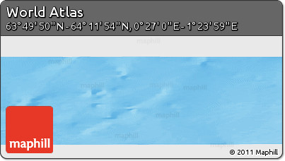 Physical Panoramic Map of the Area around 64° 0' 52" N, 0° 55' 29" E