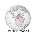 Outline Map of the Area around 64° 0' 52" N, 108° 43' 29" W, rectangular outline