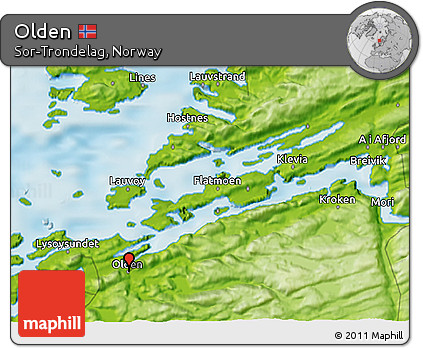 Physical 3D Map of Olden