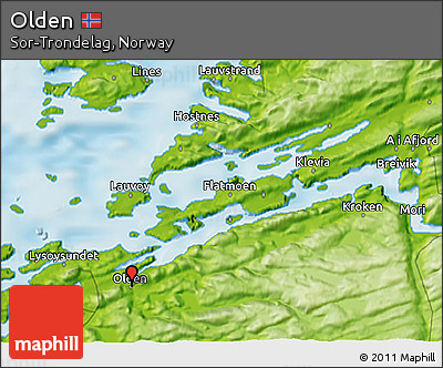 Physical 3D Map of Olden