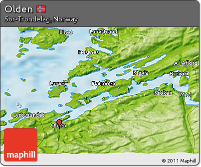 Physical 3D Map of Olden