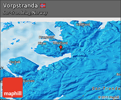Political 3D Map of Vorpstranda