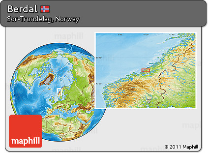 Physical Location Map of Berdal