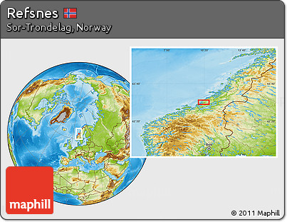 Physical Location Map of Refsnes