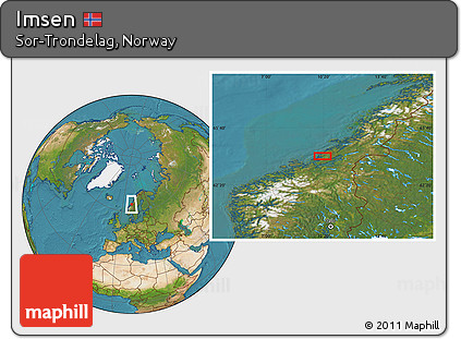 Satellite Location Map of Imsen