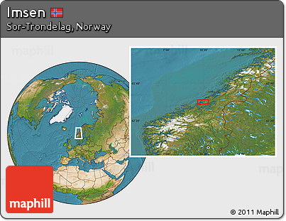 Satellite Location Map of Imsen