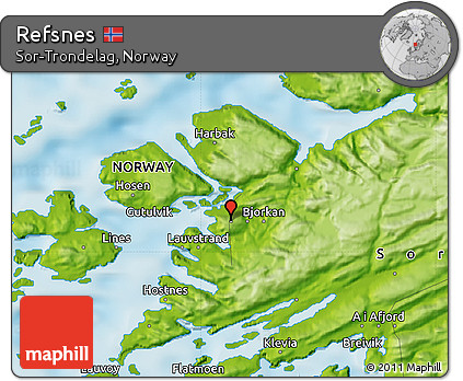 Physical Map of Refsnes
