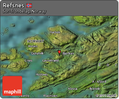 Satellite Map of Refsnes