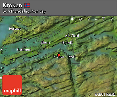 Satellite Map of Kroken