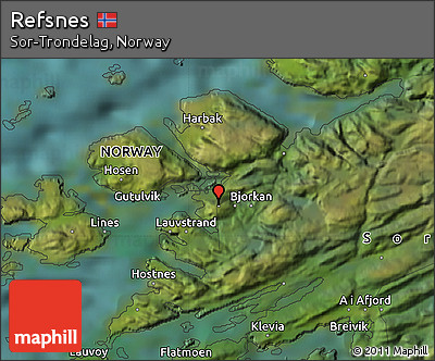 Satellite Map of Refsnes