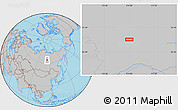 Gray Location Map of the area around 64° 0' 52" N, 113° 58' 29" E