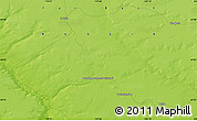 Physical Map of the area around 64° 0' 52" N, 119° 55' 30" E