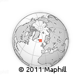 Outline Map of the Area around 64° 0' 52" N, 11° 49' 29" W, rectangular outline
