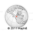 Outline Map of the Area around 64° 0' 52" N, 122° 19' 29" W, rectangular outline