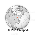 Outline Map of the Area around 64° 0' 52" N, 129° 16' 30" E, rectangular outline