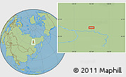 Savanna Style Location Map of the area around 64° 0' 52" N, 132° 40' 30" E
