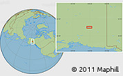 Savanna Style Location Map of the area around 64° 0' 52" N, 144° 25' 30" W