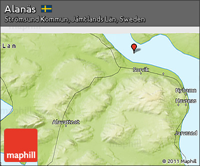 Physical 3D Map of Alanäs