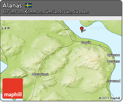 Physical 3D Map of Alanäs