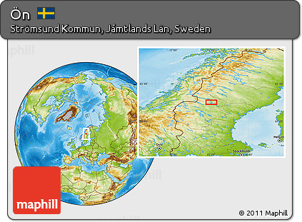 Physical Location Map of Ön