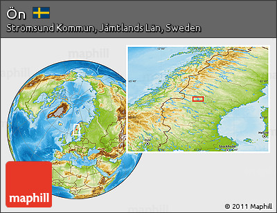 Physical Location Map of Ön